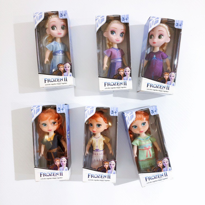 Set 6 búp bê Elsa &amp; Anna FROZEN II siêu dễ thương cho bé