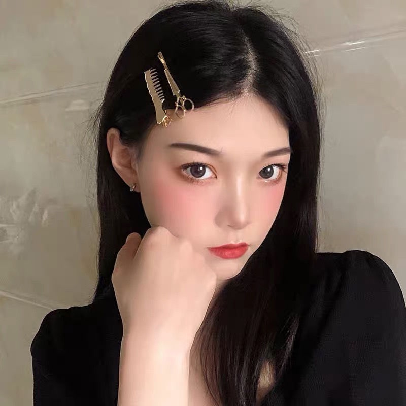 Kẹp Tóc Mỏ Vịt Bằng Kim Loại Phong Cách Punk Cá Tính