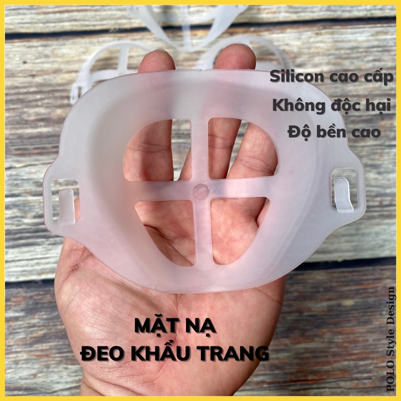 Mặt nạ đeo khẩu trang silicon cao cấp POLO Style