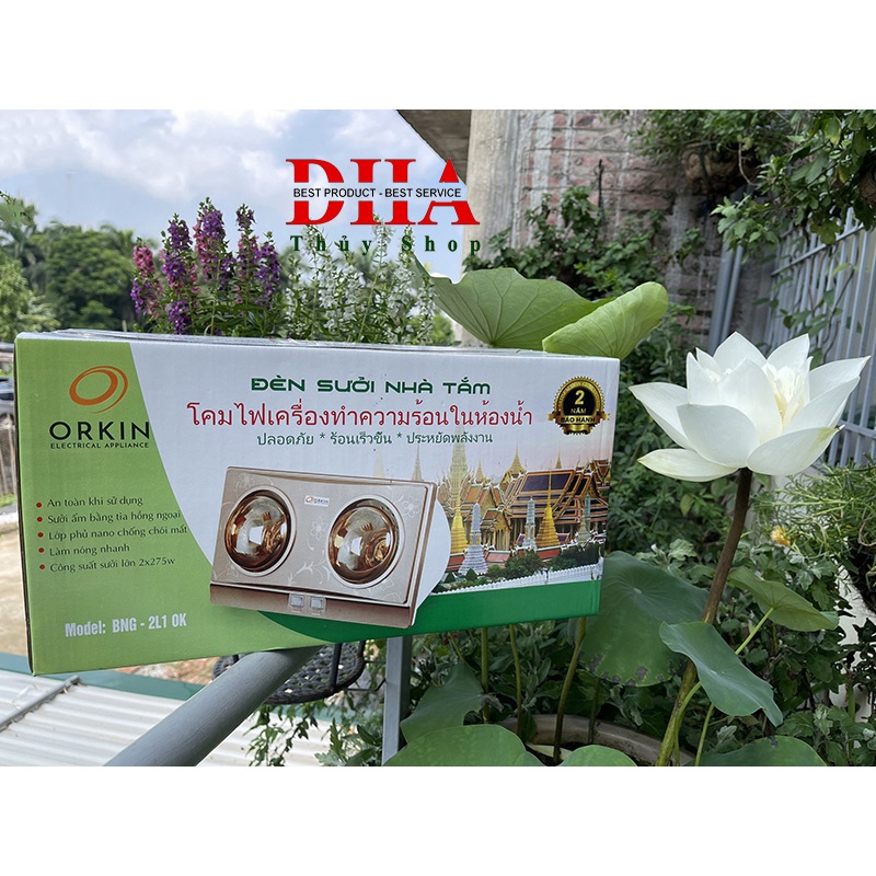 ĐÈN SƯỞI NHÀ TẮM ORKIN BNG - 2L1 OK 2 BÓNG - CHỐNG LÓA MẮT - TIẾT KIỆM ĐIỆN NĂNG - BẢO HÀNH 5 NĂM
