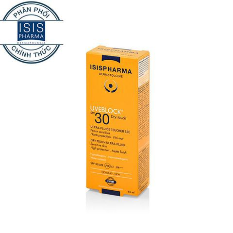 Kem chống nắng dạng lỏng ISIS Pharma Uveblock SPF 30+ Dry Touch