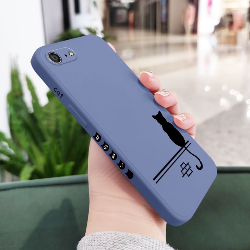 Ốp Điện Thoại Silicone Dẻo In Hình Mèo Năm Mới Cho IPhone 8 7 6 6S Plus SE 2020