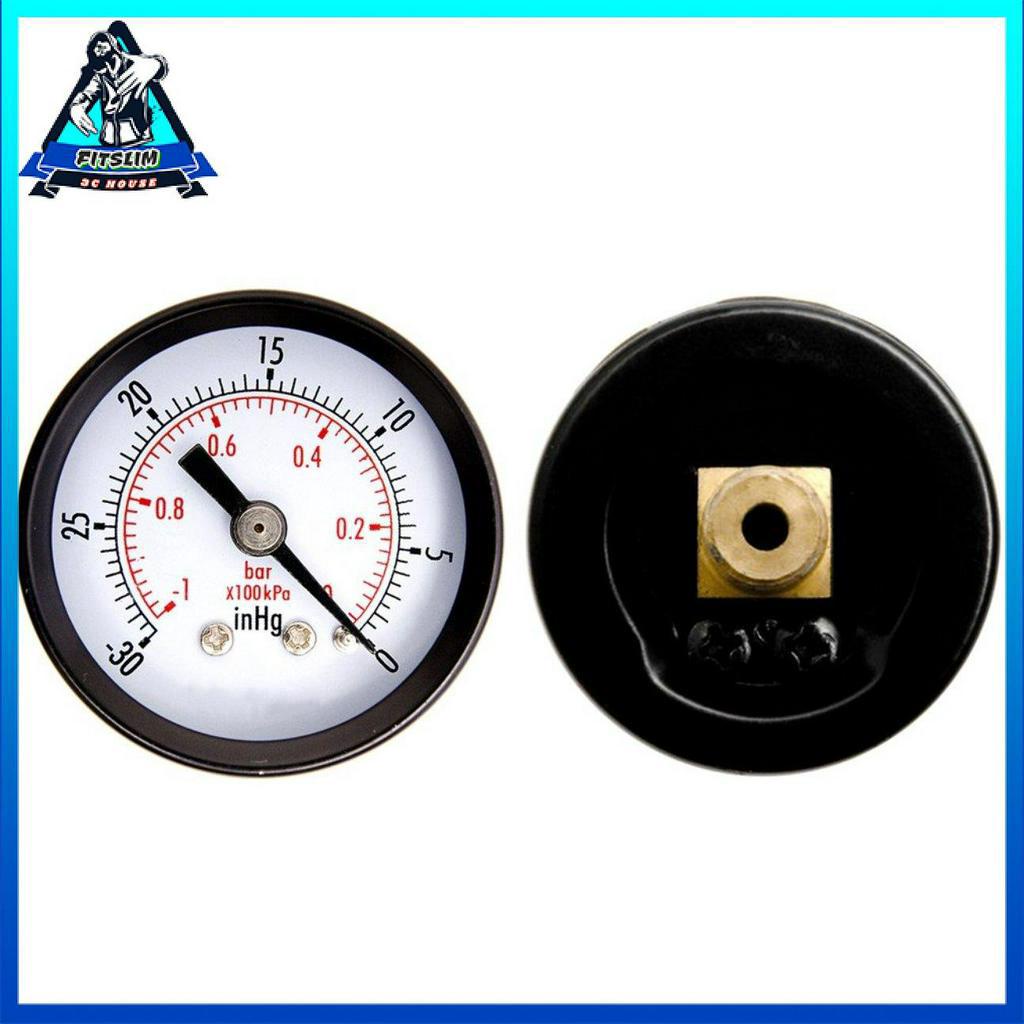 Đồng Hồ Đo Áp Suất Chân Không 1-1 / 2 &quot;1 / 4&quot; 30hg / 0psi