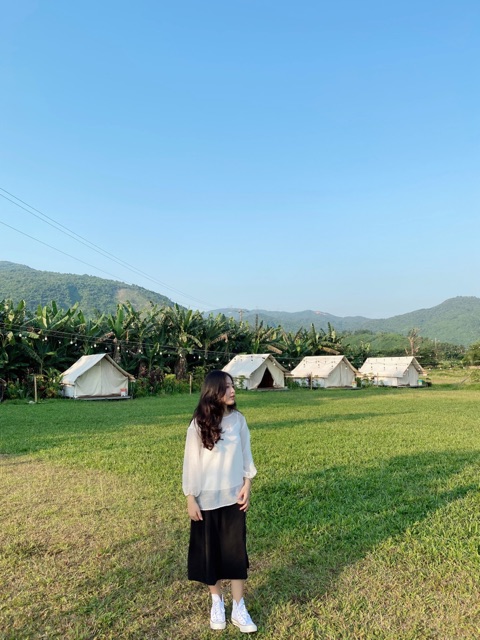 Chân váy lụa dáng suông thiết kế Ma Vie