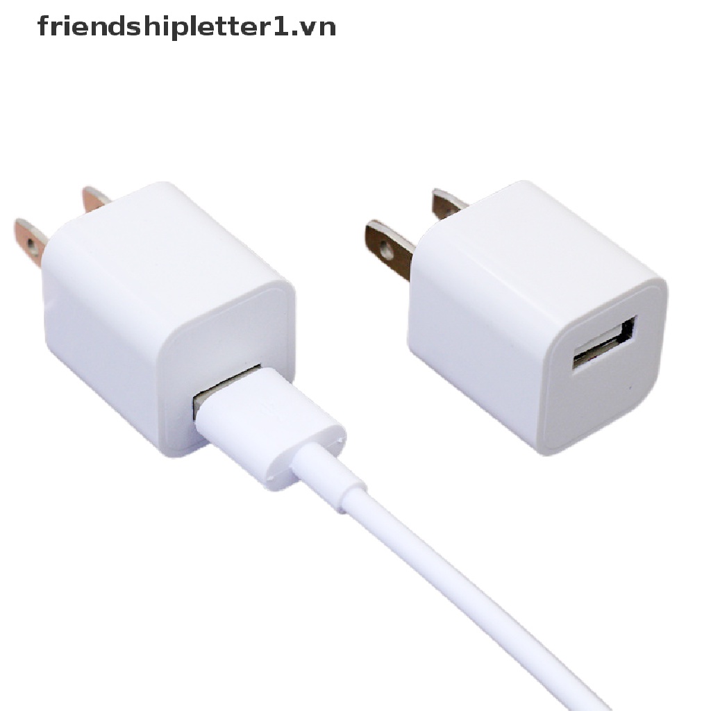 ｛｝Universal Travel 5V 1A Dual USB Wall Home Charger Power Adapter Phone Charging H