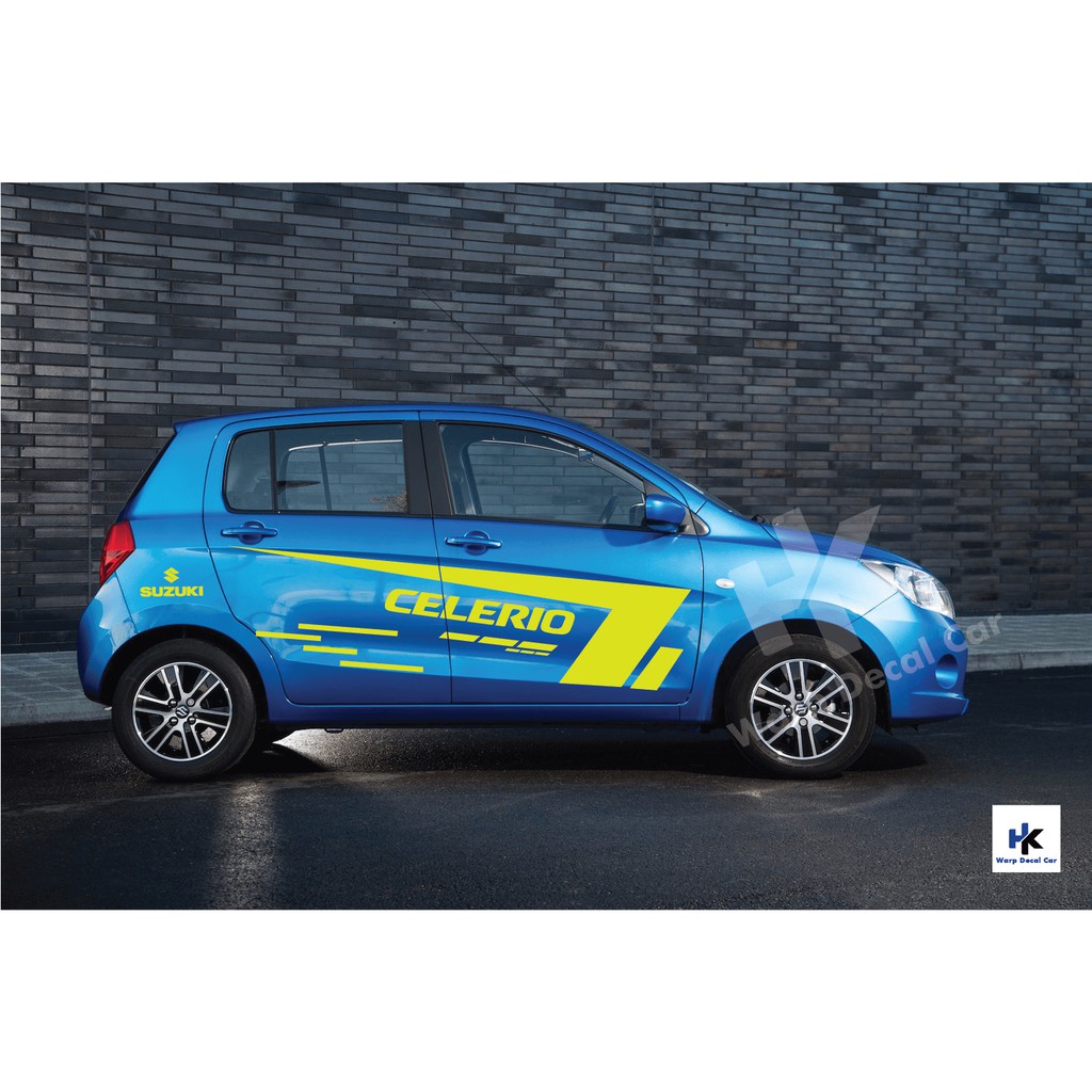 Tem xe Celerio -phong cách thể thao - decal Celerio