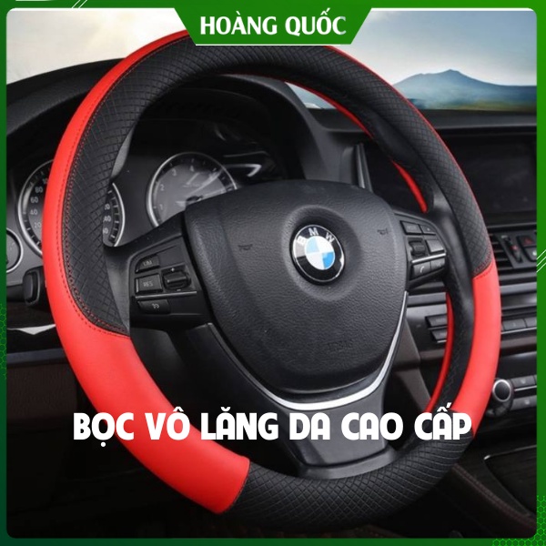 Bọc Vô Lăng, Bọc Volang, Bọc Tay Lái Ô Tô Chất Liệu Da Cao Cấp - Thấm Hút Mồ Hôi Tốt - Đủ Màu - Phù Hợp Tất Cả Loại Xe