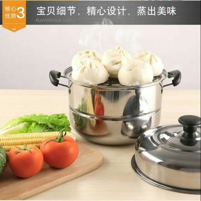 Nồi hấp  3 tầng