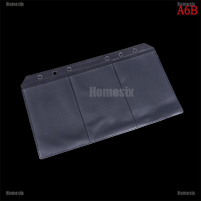 [YHOMX] A5/A6 Transparent Zip Lock Envelope Binder Pocket Refill Organiser Stationery U9 TYU