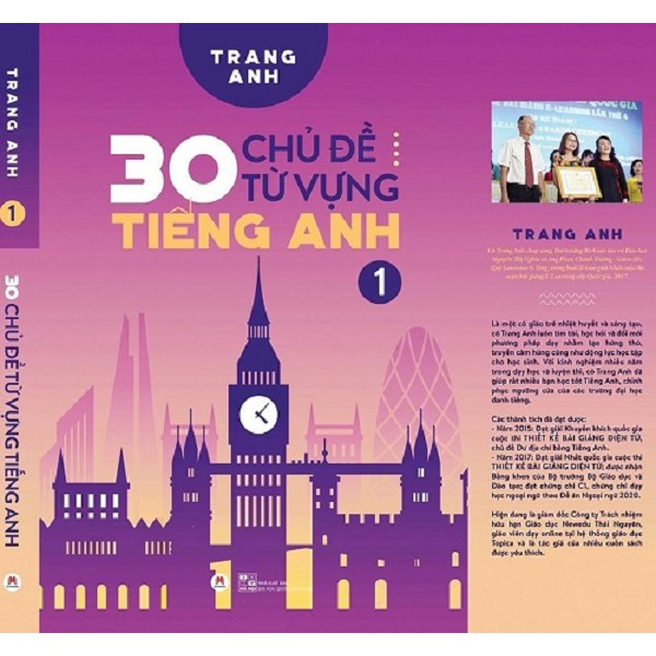 Sách 30 Chủ đề từ vựng tiếng anh tập 1 - Cô Trang Anh