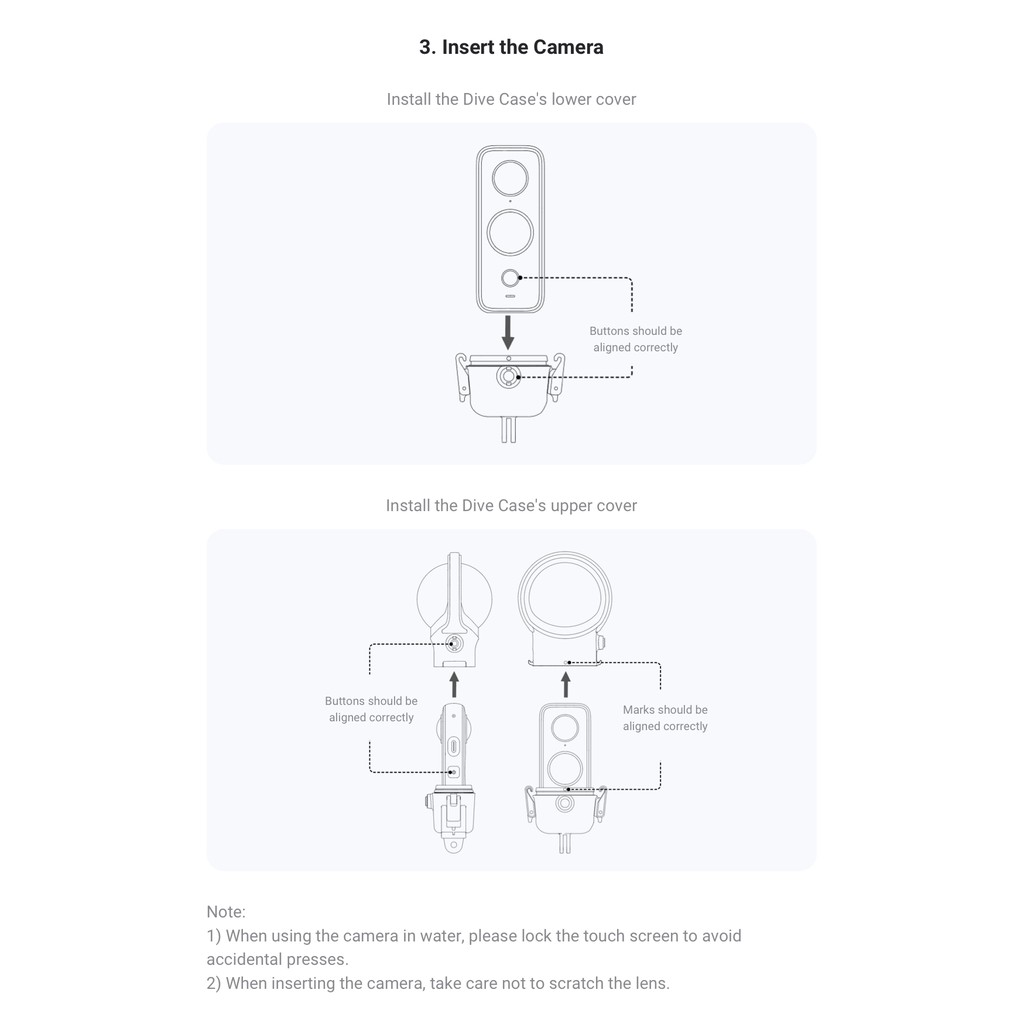 Dive Case cho Insta360 X3/ One X2/ GO 2