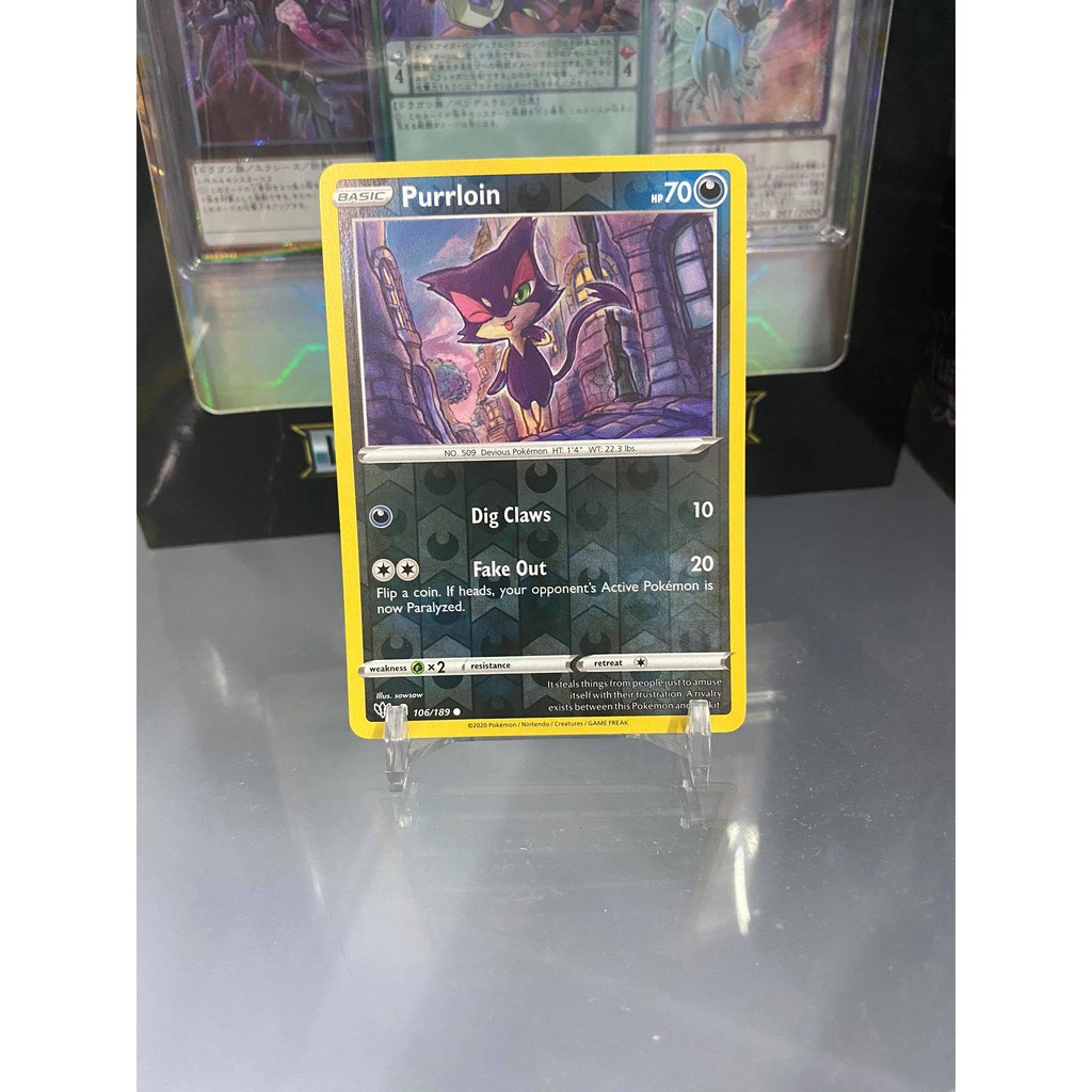 [ Dưa Hấu Yugioh ] Lá bài thẻ bài Pokemon Purrloin