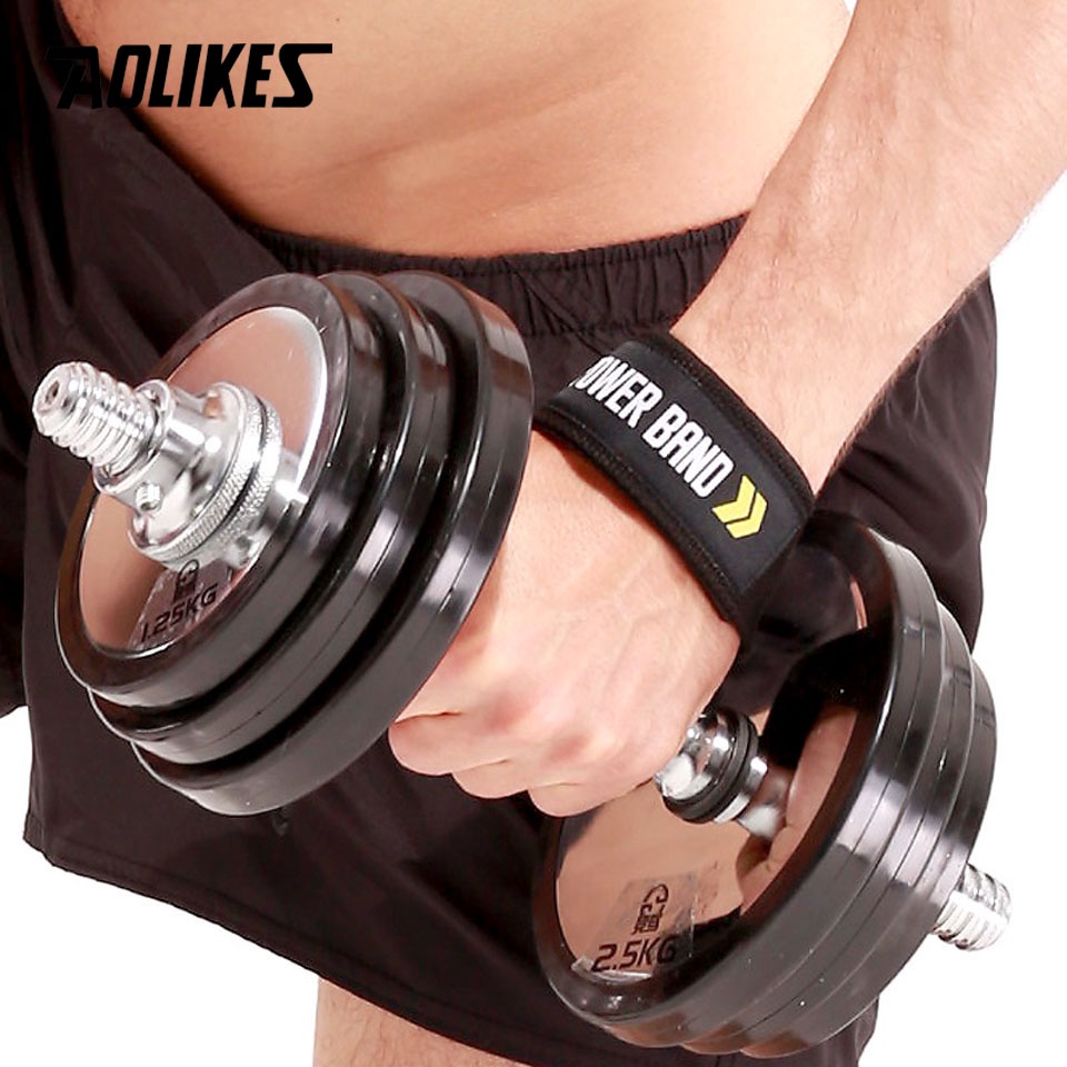 Cặp đai quấn cổ tay AOLIKES hỗ trợ nâng tạ chuyên dụng
