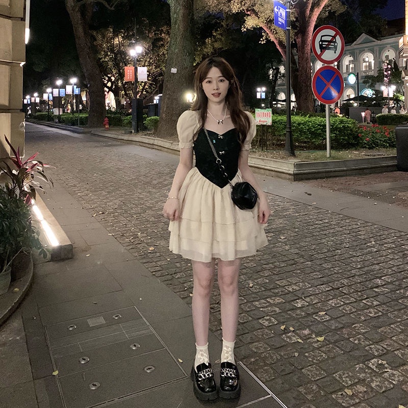 Váy nữ thắt eo dập nơ xinh xắn - VIDEO TỰ QUAY