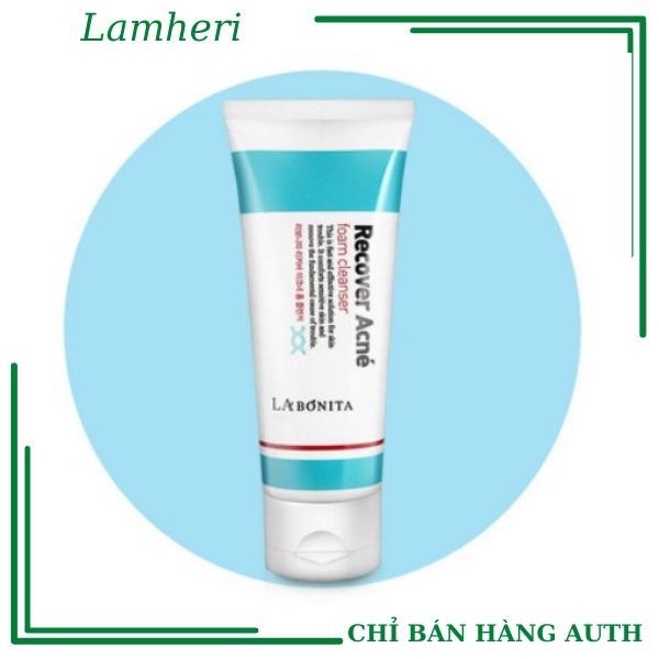 Sữa rửa mặt giảm mụn, phục hồi & dịu da - La Bonita Recover Acne Foam Cleanser 100ml