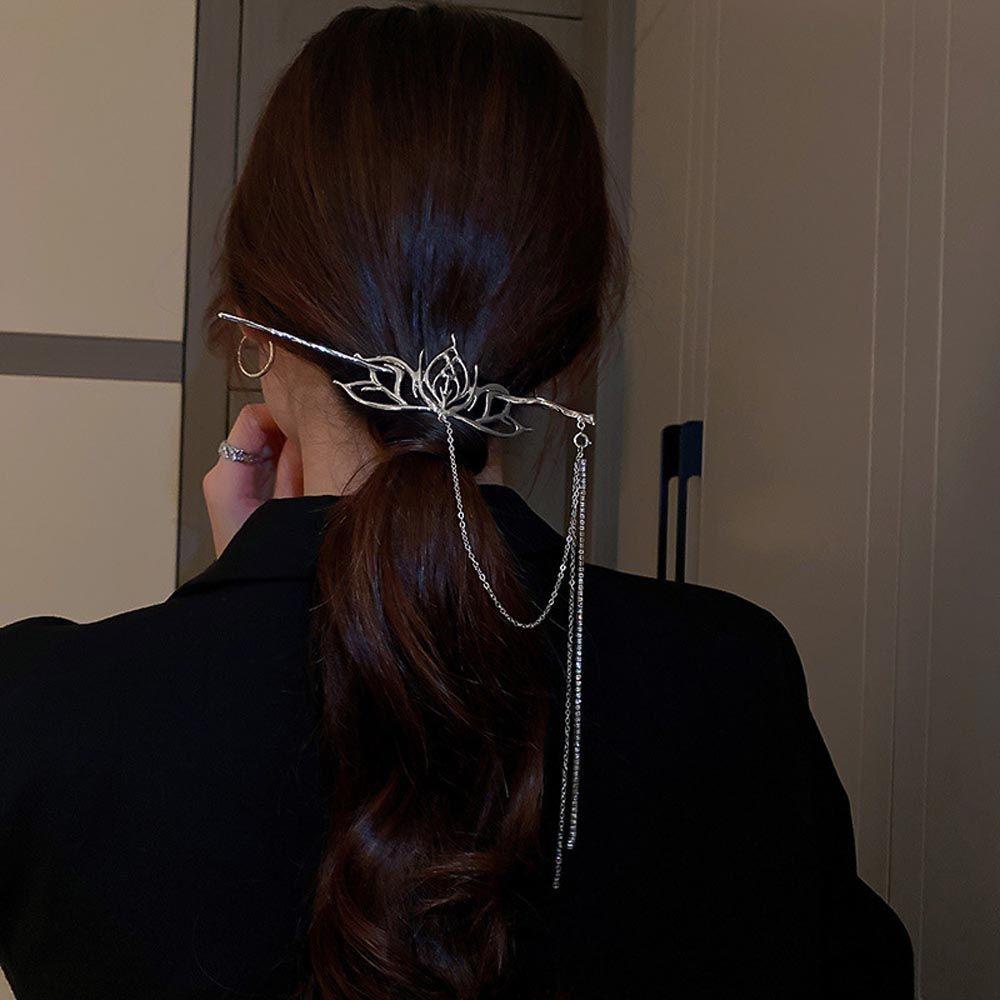 Trâm Cài Tóc Hình Mặt Trăng Phong Cách Vintage Thanh Lịch Cho Cô Dâu BERNARDO|Nĩa Cài Tóc Phong Cách Trung Hoa