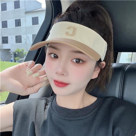 Mũ Lưỡi Trai Nửa Đầu Chống Nắng Thoáng Khí Màu Sắc Tương Phản Thời Trang Mùa Hè Cho Nam Và Nữ