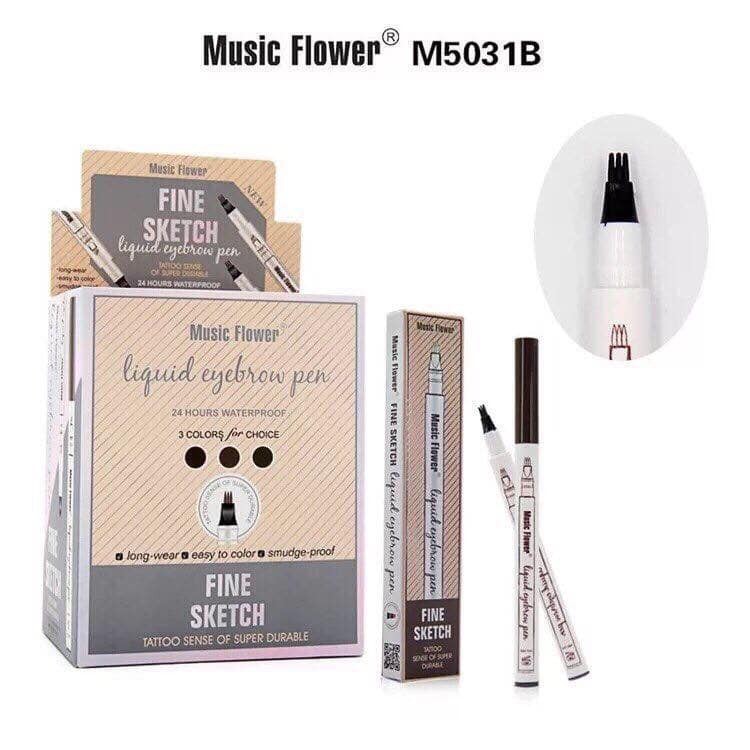 CHÌ KẺ MÀY PHẨY SỢI 4D THẦN THÁNH CHÍNH HÃNG MUSIC FLOWER-ĐẠI PHONG SHOP [ FREE SHIP ]