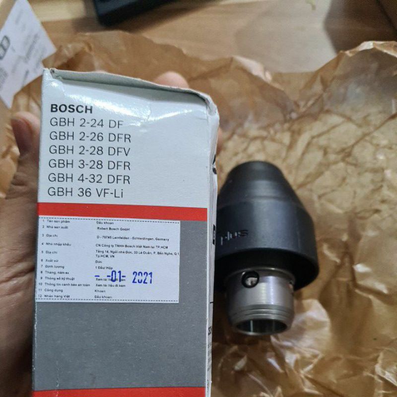 Khớp nối chuyển đổi đầu khoan bê tông của Bosch