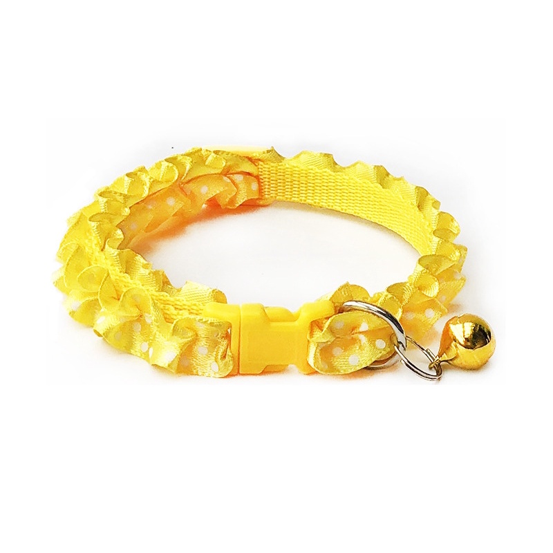 Vòng cổ thú cưng chó mèo xoắn 1cm, dây đeo cổ có chuông chó cún mèo con lớn nhỏ Con Mèo Xiêm
