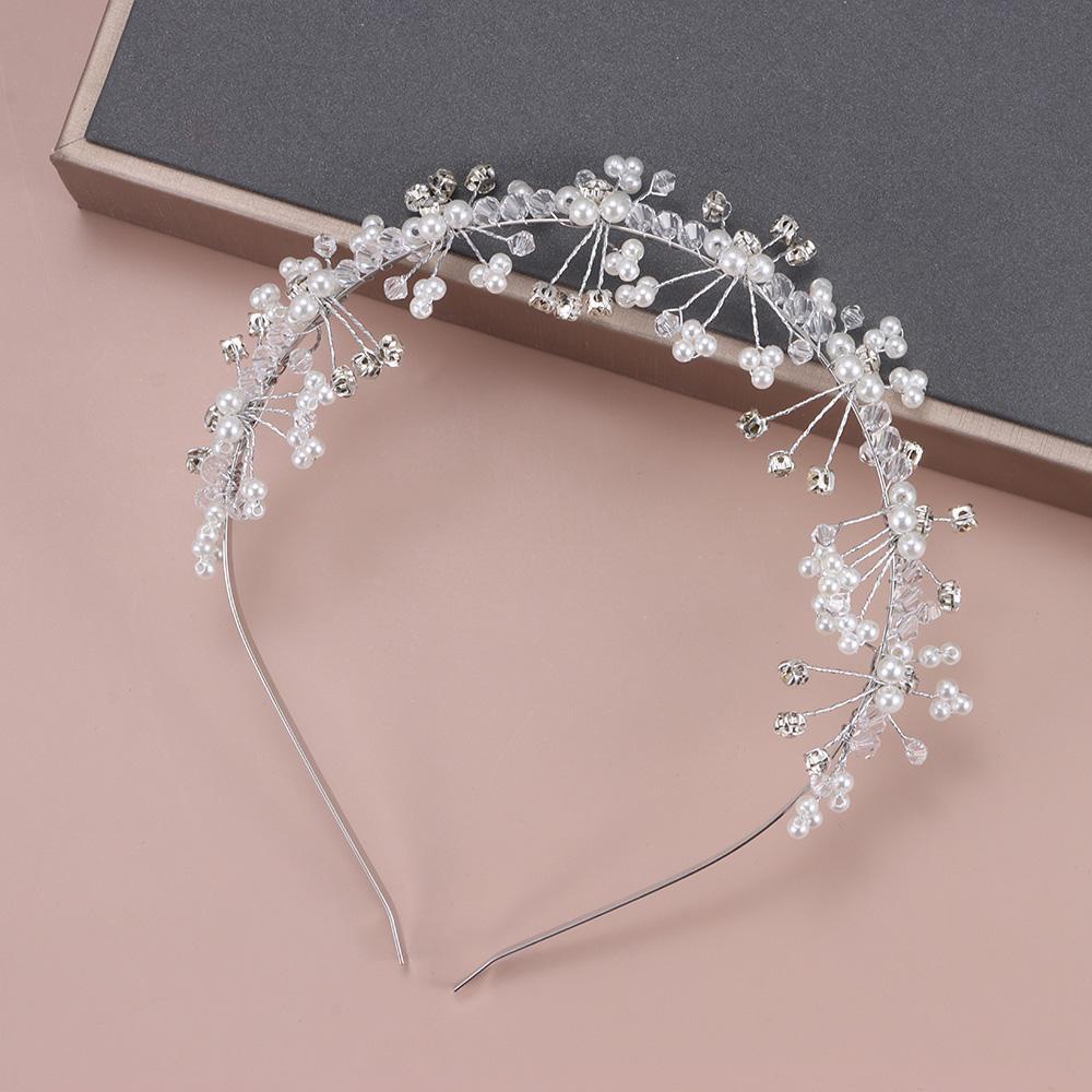 LEILY Phụ Kiện Cài Tóc Hình Vương Miện Handmade Thời Trang Đám Cưới