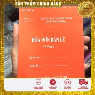 Hoá đơn bán lẻ dày 100trang a4/a5