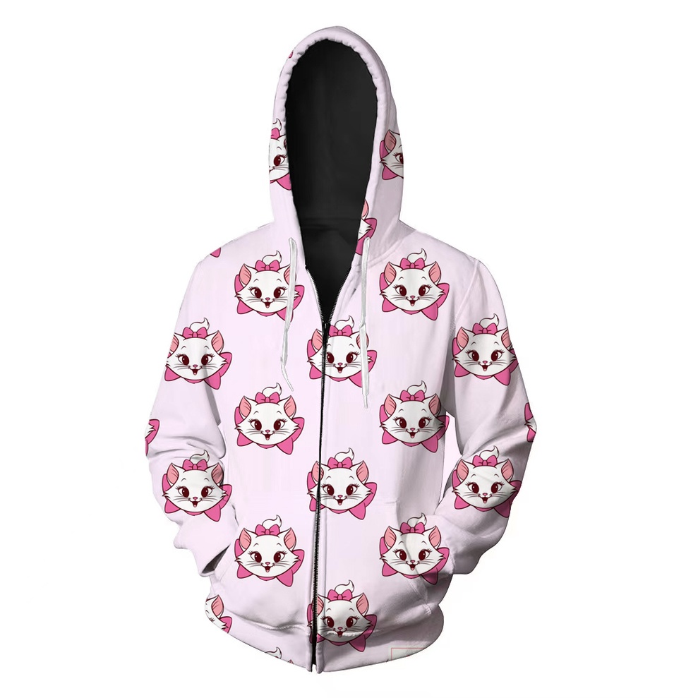 Áo Sweater Chui Đầu Tay Dài Dáng Rộng In Hoạt Hình Hello Kitty Nhiều Màu Dễ Thương Thời Trang Cho Bạn Gái Y2k