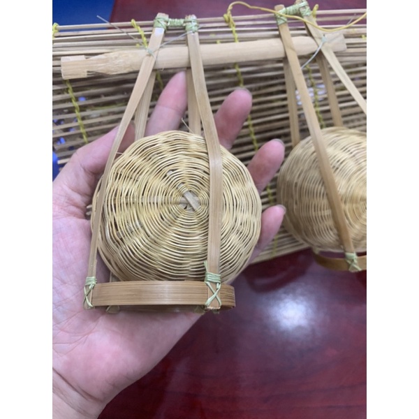 Set Đồ Trang Trí Mini 12 Món Mây Tre Đan Đậm Chất Dân Gian