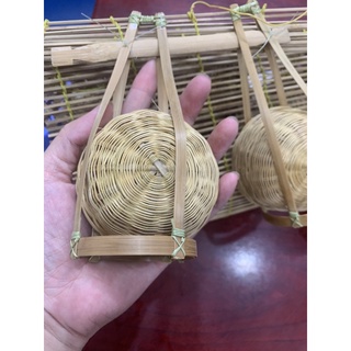 Set Đồ Trang Trí Mini 12 Món Mây Tre Đan Đậm Chất Dân Gian