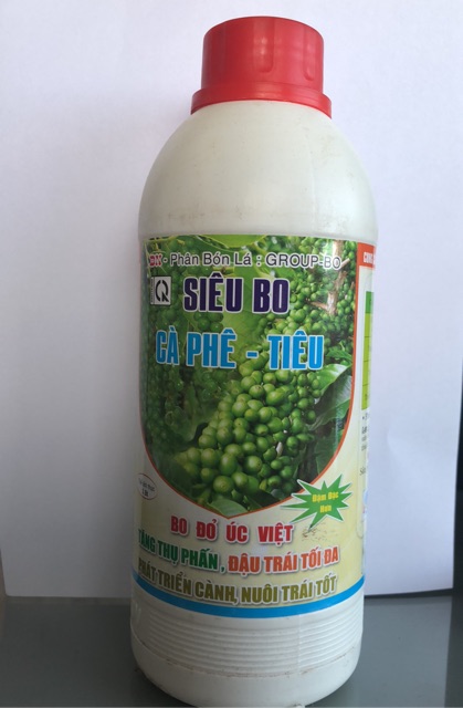 Phân bón lá.: Siêu Bo Cà phê-tiêu  1 lít