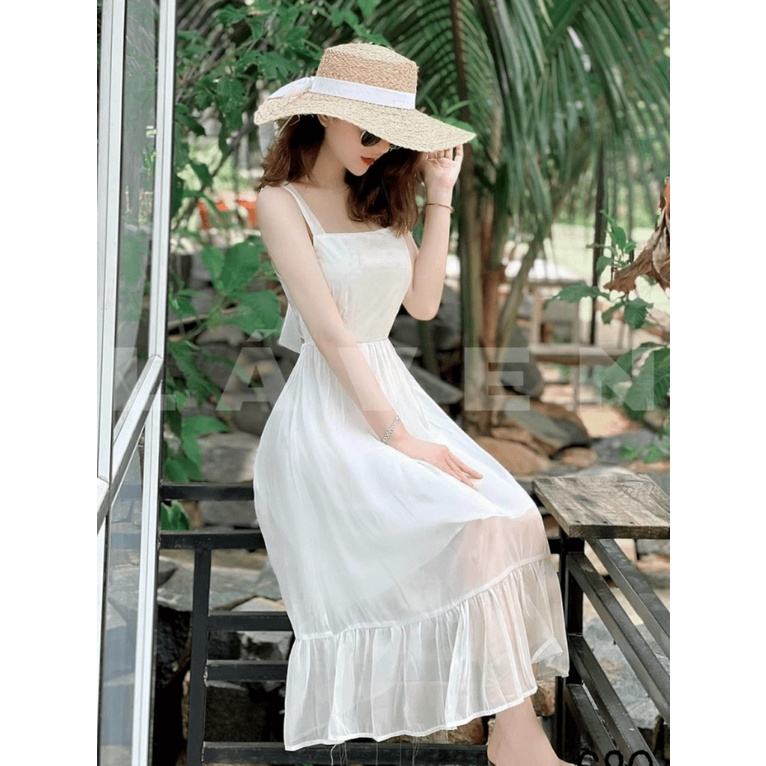 ĐẦM XÒE HOA LỤA NỮ SANG CHẢNH QUÝ PHÁI TÔN DÁNG SÀNH ĐIỆU CHO CÁC NÀNG VALENTINA SHOP