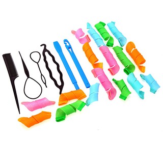 Bộ uốn tóc không nhiệt Magic Leverag + 4 dụng cụ tạo kiểu tóc