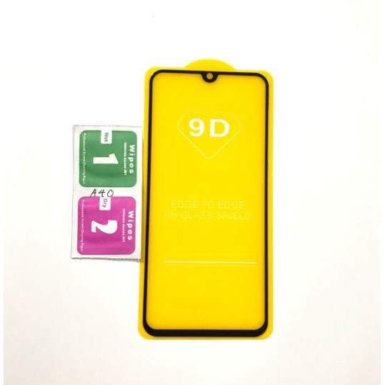 Kính Full màn 9D cho Galaxy A40 - Full keo màn hình