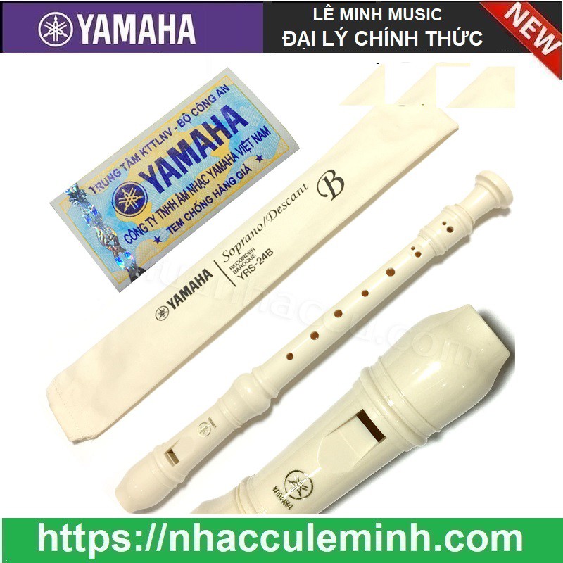 Sáo Tiêu  Recorder Soprano Yamaha YRS-24B Tone (Do-C) - CHÍNH HÃNG