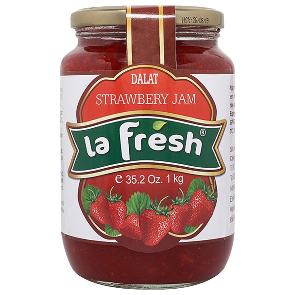 Mứt Dâu Tây Lafresh Đà Lạt Hủ Thủy Tinh 1kg