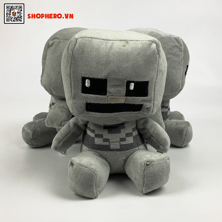 Gấu bông minecraft skeleton chibi