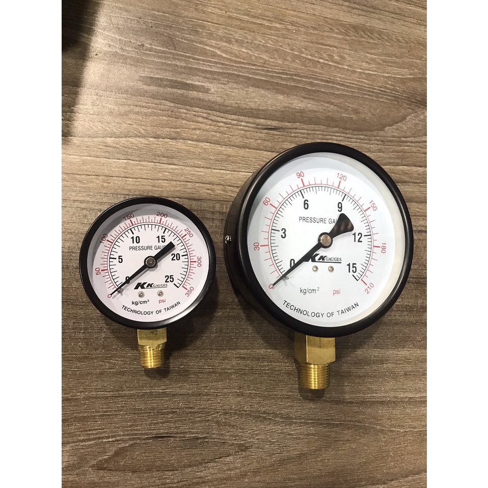 Đồng hồ đo áp suất KK GAUGES 5, 10, 15, 20, 25KG