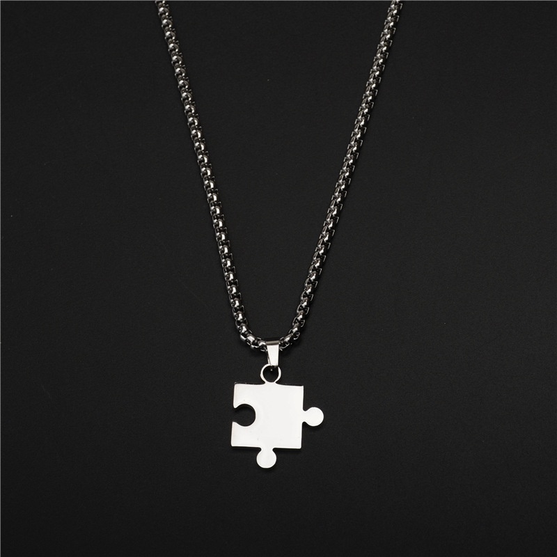 Vòng cổ Thép Titan Thiết Kế Đơn Giản Phong Cách Hip-hop Cho Nam Và Nữ