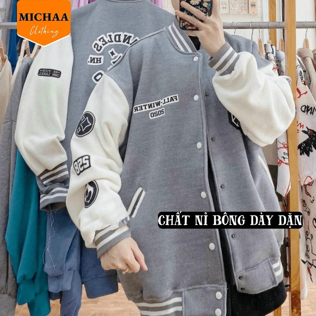 Áo Khoác Bomber Nỉ CS Nam Nữ Ulzzang Unisex Chống Nắng 2 Lớp Thể Thao - MICHAA