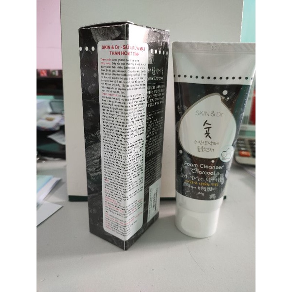 Sữa rửa mặt than hoạt tính Skin& Dr 100g
