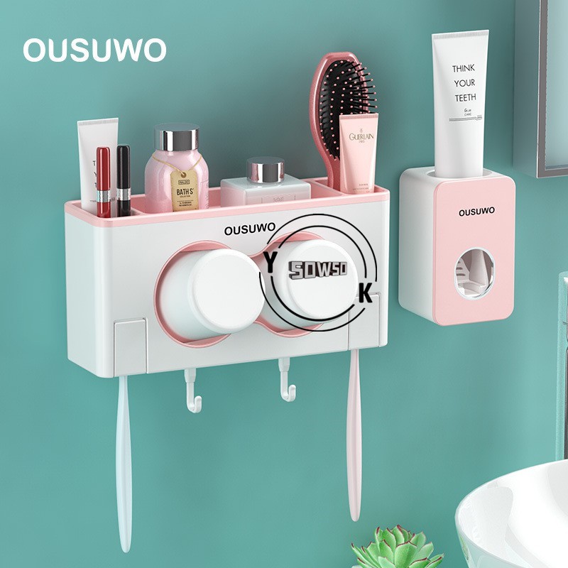 Oenen Bathroom Lovers Toothbrush Holder Nordic Style Storage Rack PP Environmental Protection Material 800g