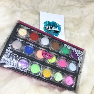 Sét bột 18 mầu nặn hoa
