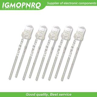Set 100 đèn led diode f3 f5 3mm 5mm ánh sáng xanh / vàng / xanh dương / trắng / đỏ