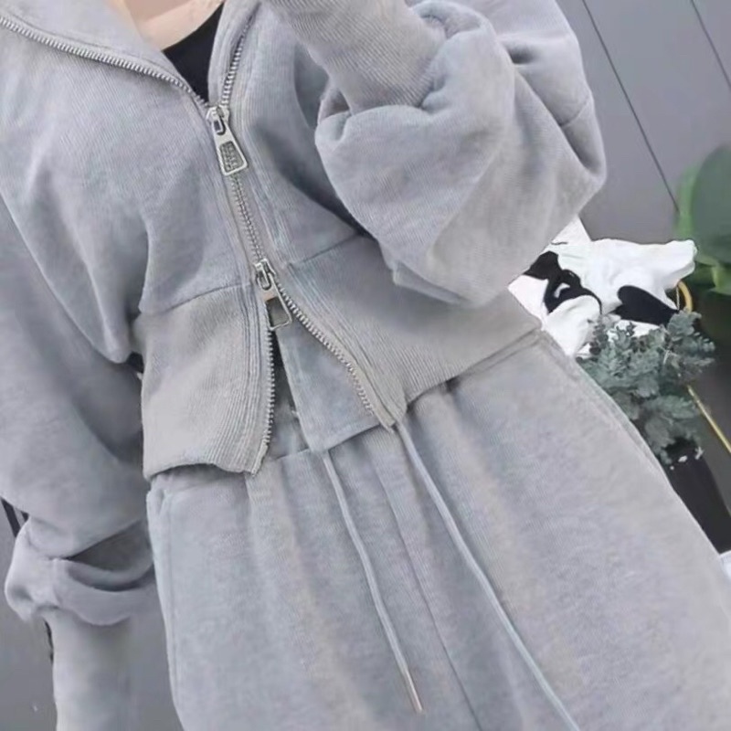 Set Thể thao quần dài kèm áo khoác có mũ THu đông cực HOT