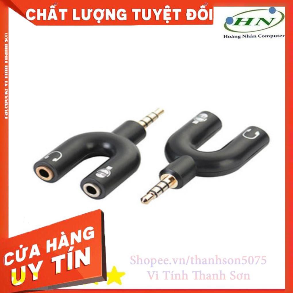 [Mã TH10KD20  hoàn đến10K xu] Jack chia Audio 3.5 ra Mic và Loa -OTG3 - Vi Tính Thanh Sơn