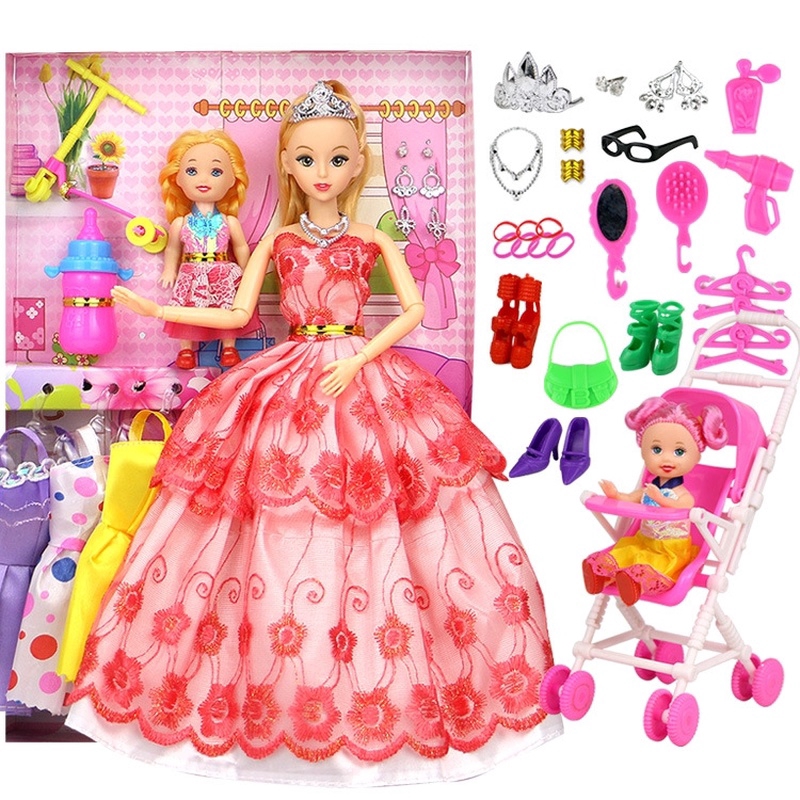 Hộp 58 phụ kiện sang trọng cho búp bê Barbie