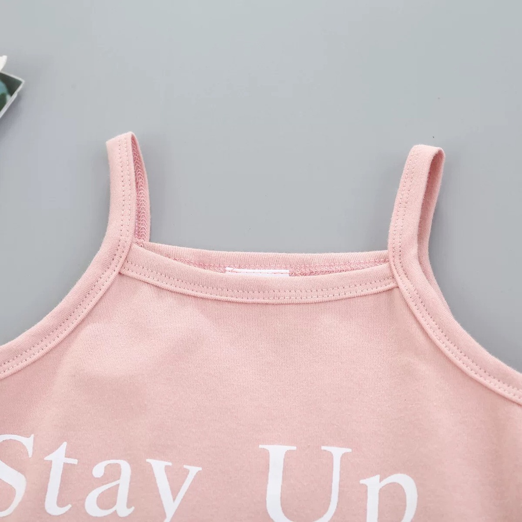 Bộ bodysuit 2 dây mùa hè viền bèo cách điệu cho bé gái sơ sinh Lamia 13BDS