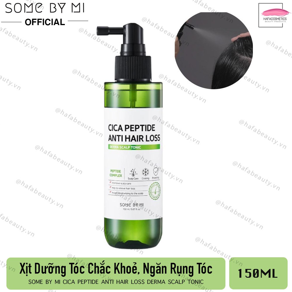 Xịt dưỡng tóc ngăn ngừa rụng tóc Some By Mi Cica Peptide Anti Hair Loss Derma Scalp Tonic 150ml