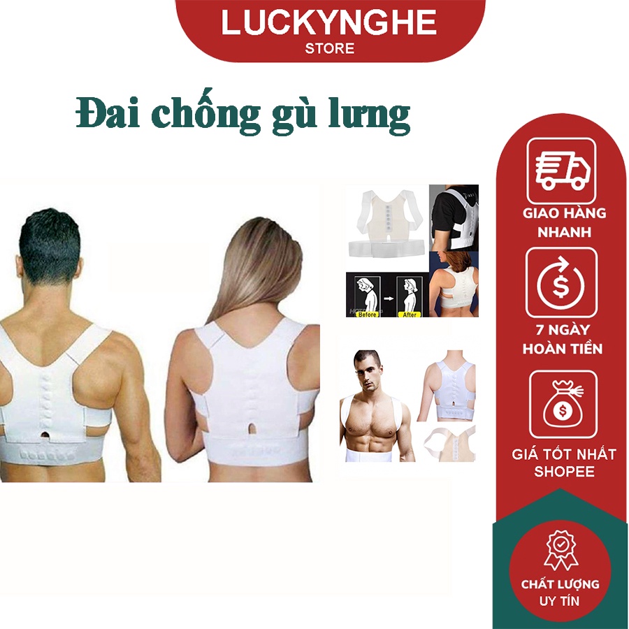 Đai chống gù lưng, chống cong vẹo, định hình cổ, vai, gáy cải thiện cột sống Dr.Levines