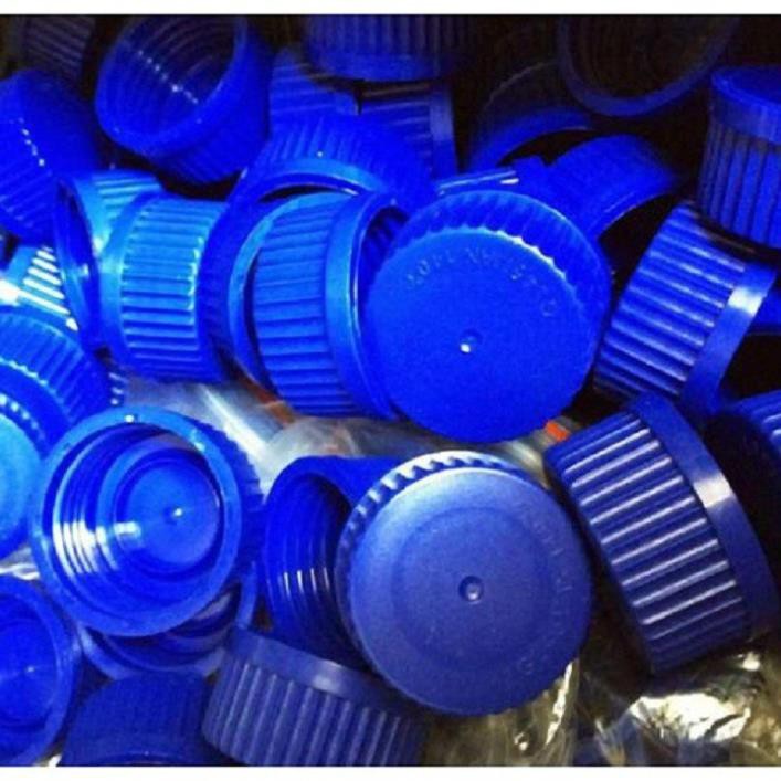 Nắp vặn màu xanh của chai thủy tinh trung tính GL45